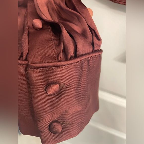 Wilfred tie-front satin blouse in US XS - Picture 10 of 15